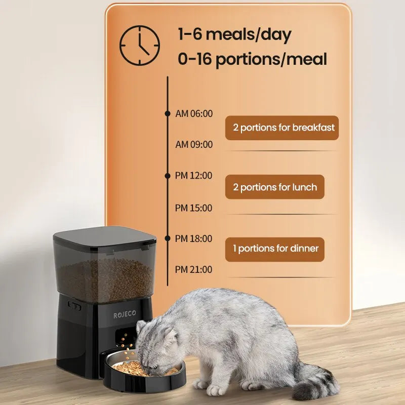 ROJECO Smart Automatic Pet Feeder