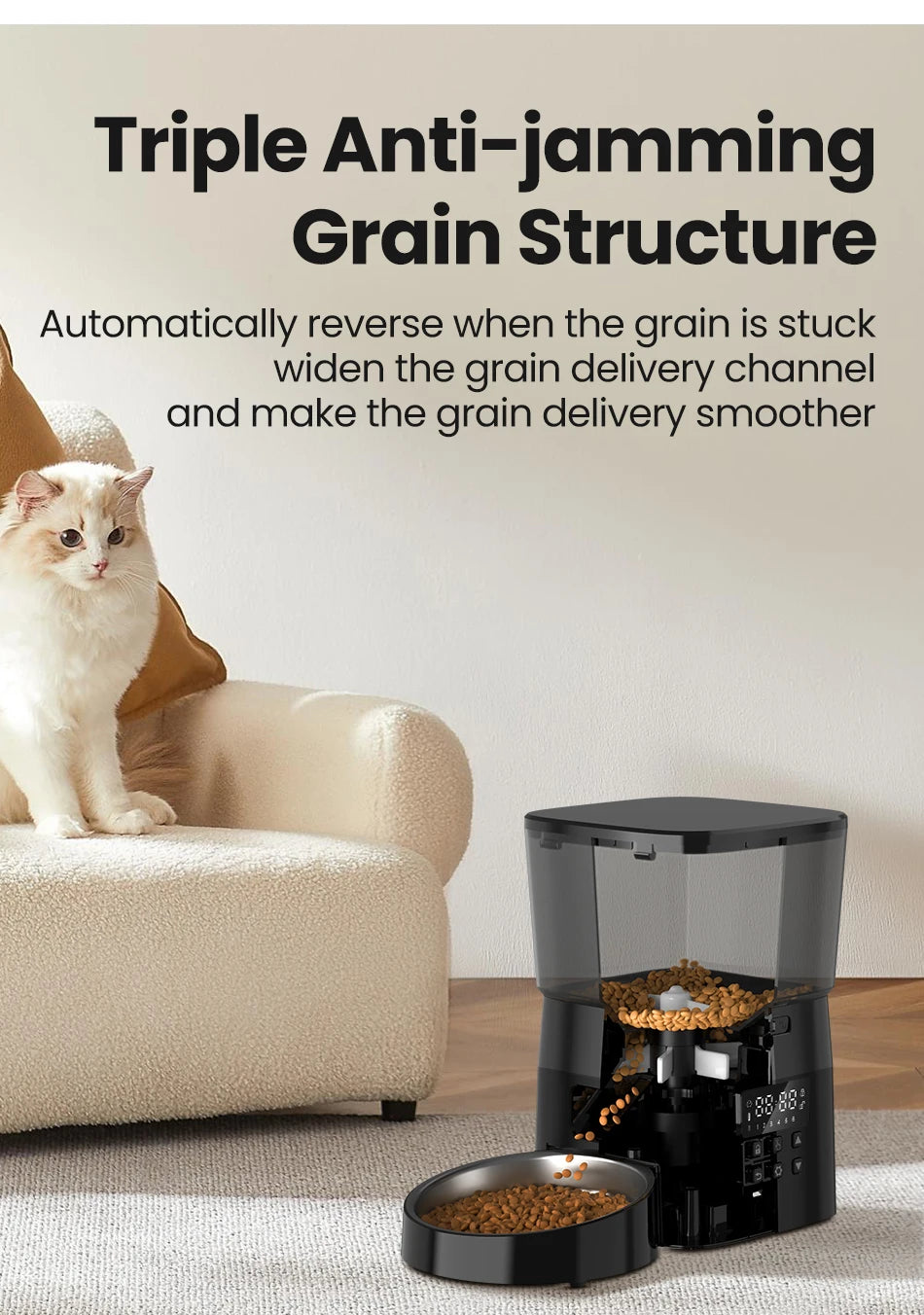 ROJECO Smart Automatic Pet Feeder