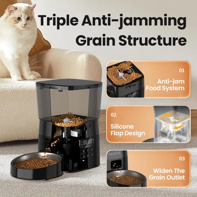 ROJECO Smart Automatic Pet Feeder