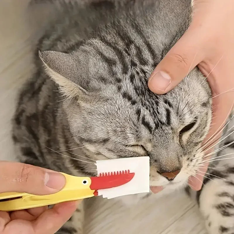 Pet Eye Comb Brush Pet Tear Stain Remover Comb Double-Sided Eye Grooming Brush
