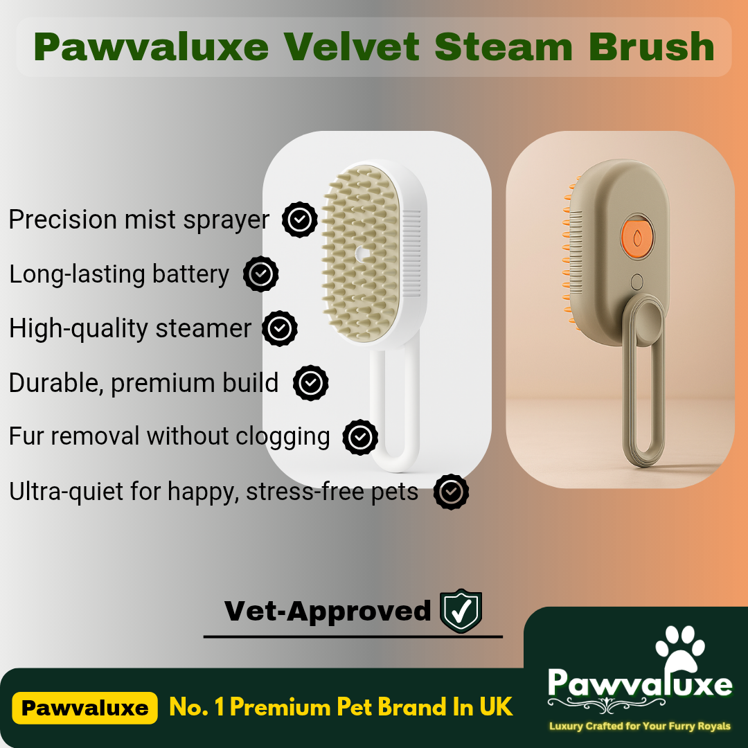 Pawvaluxe Velvet Steam Brush