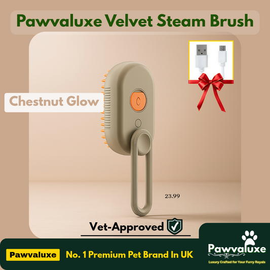 Pawvaluxe Velvet Steam Brush