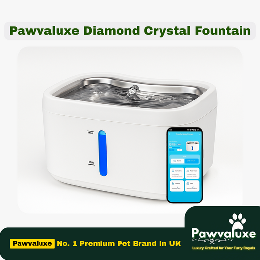 Pawvaluxe Diamond Crystal Fountain