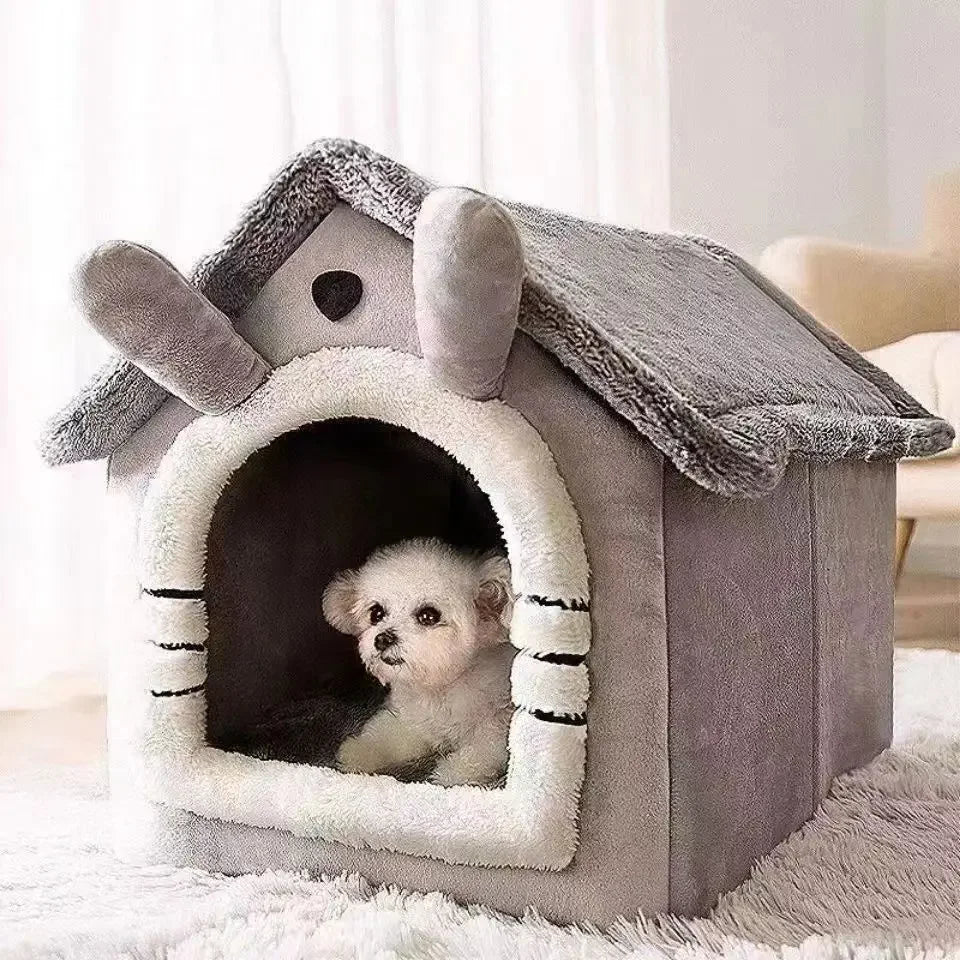 Soft pet bed house Deep Sleep Winter House