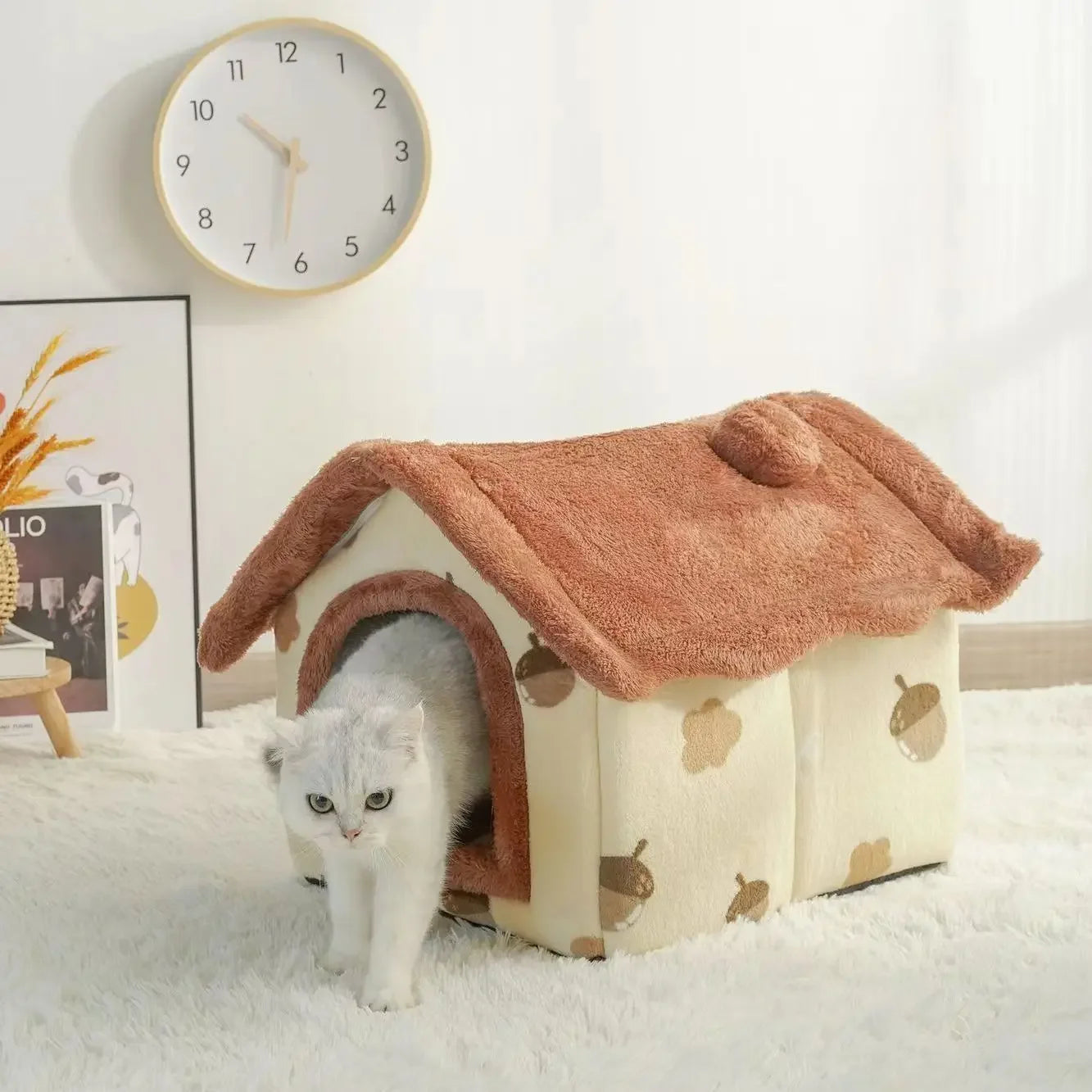 Soft pet bed house Deep Sleep Winter House