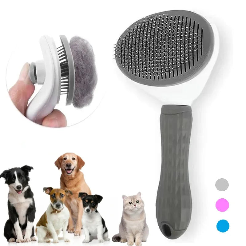 Self-cleaning Pet Hair Remove Comb by Pawvlauxe