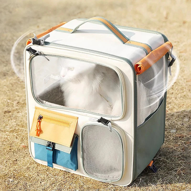 HOOPET Cats Travel Bag by Pawvaluxe | Portable Out Pet Trolley Suitcase