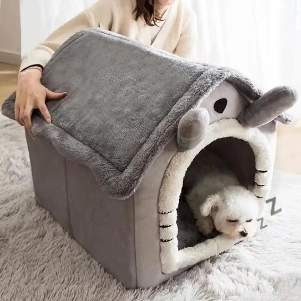 Soft pet bed house Deep Sleep Winter House