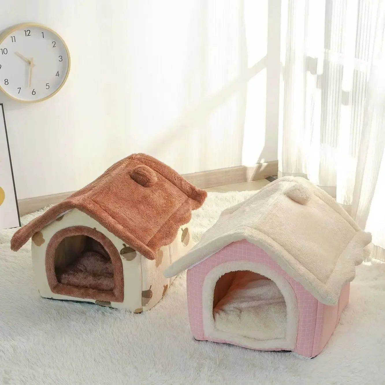 Soft pet bed house Deep Sleep Winter House